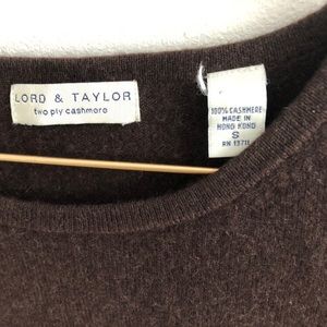 Cashmere brown T-shirt from Lord & Taylor